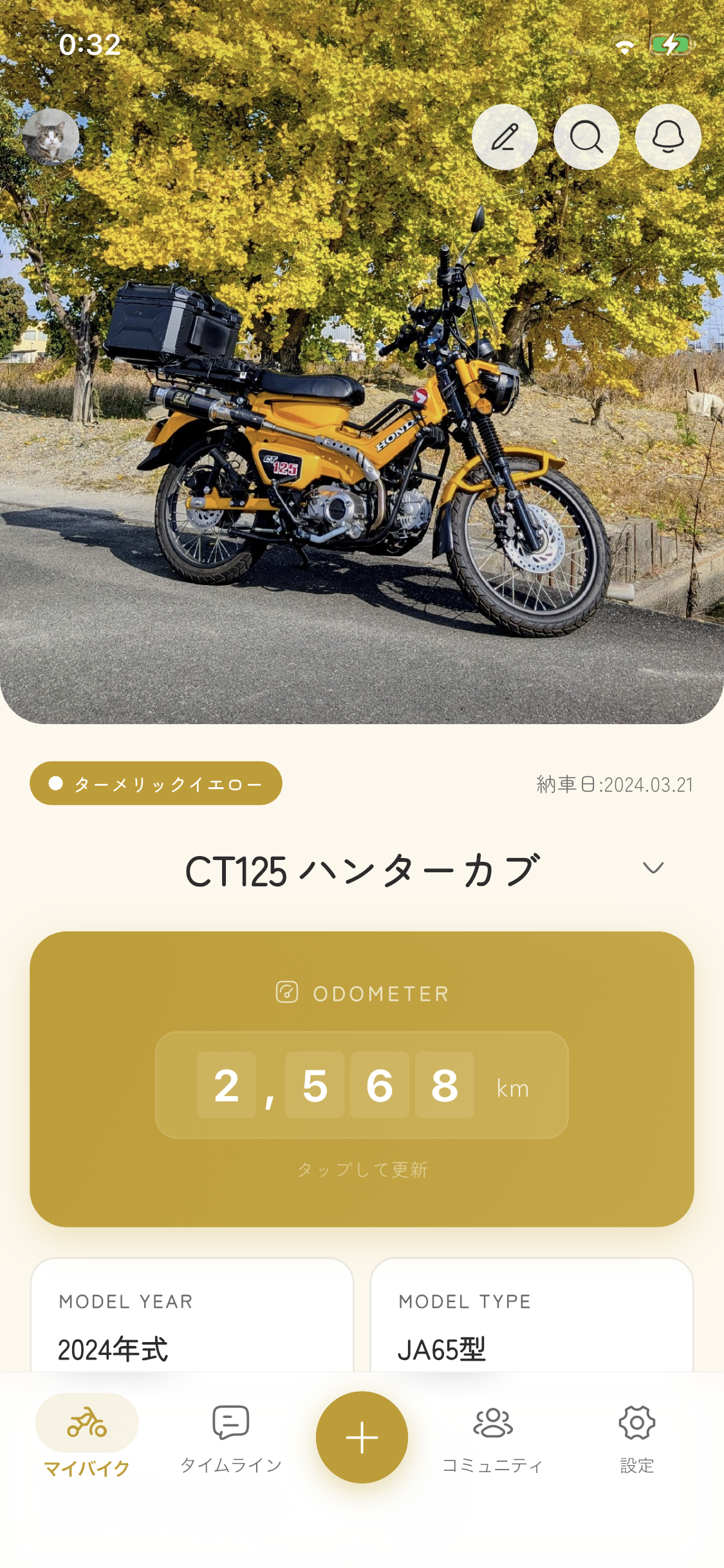 CT125 ハンターカブ - ターメリックイエローテーマ